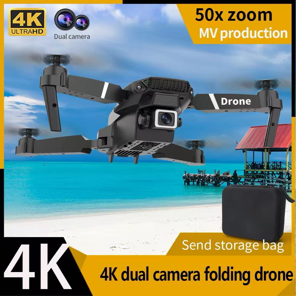 Dron profesional E88 4k gran a - Drone Racing Camera reseña y precio