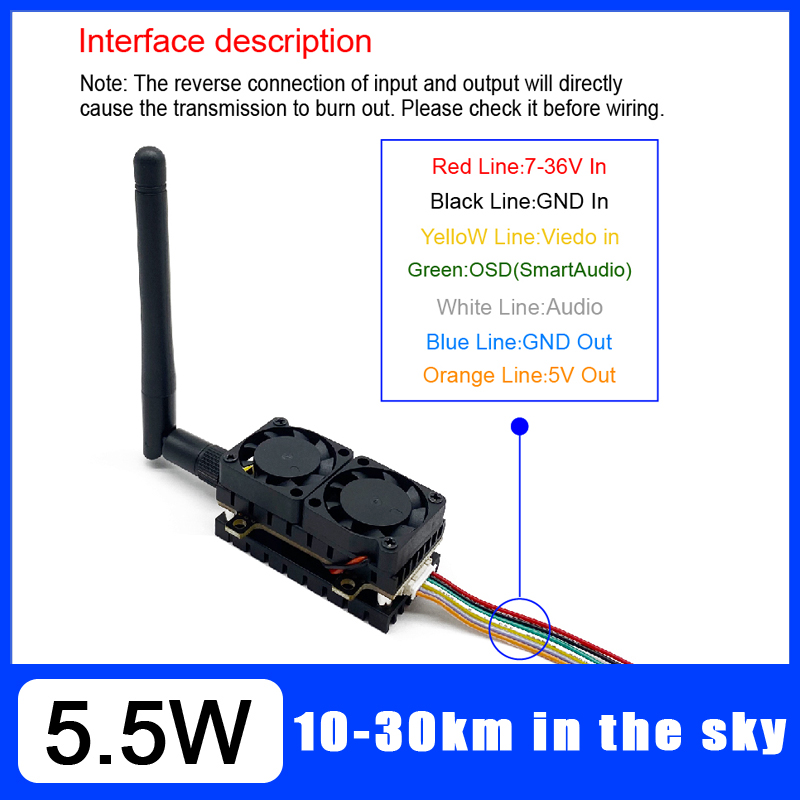 Transmisor de vídeo VTX de lar - Drone Racing Transmitter reseña y precio