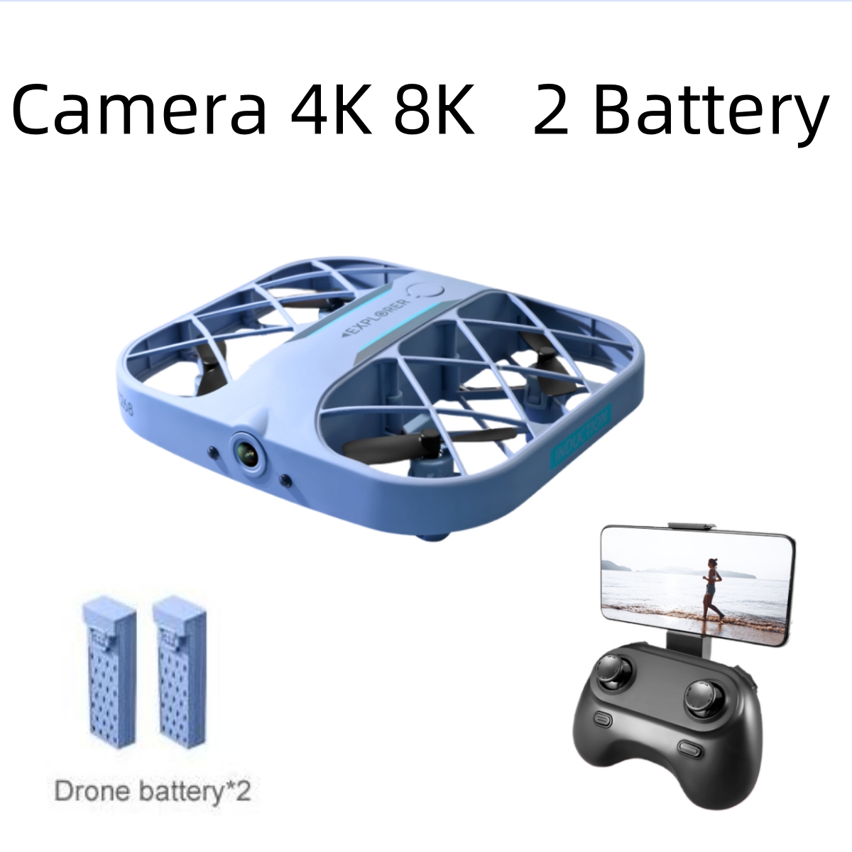 Dron JJRC H107 FPV RC con 2 Ba - Drone Racing Camera reseña y precio